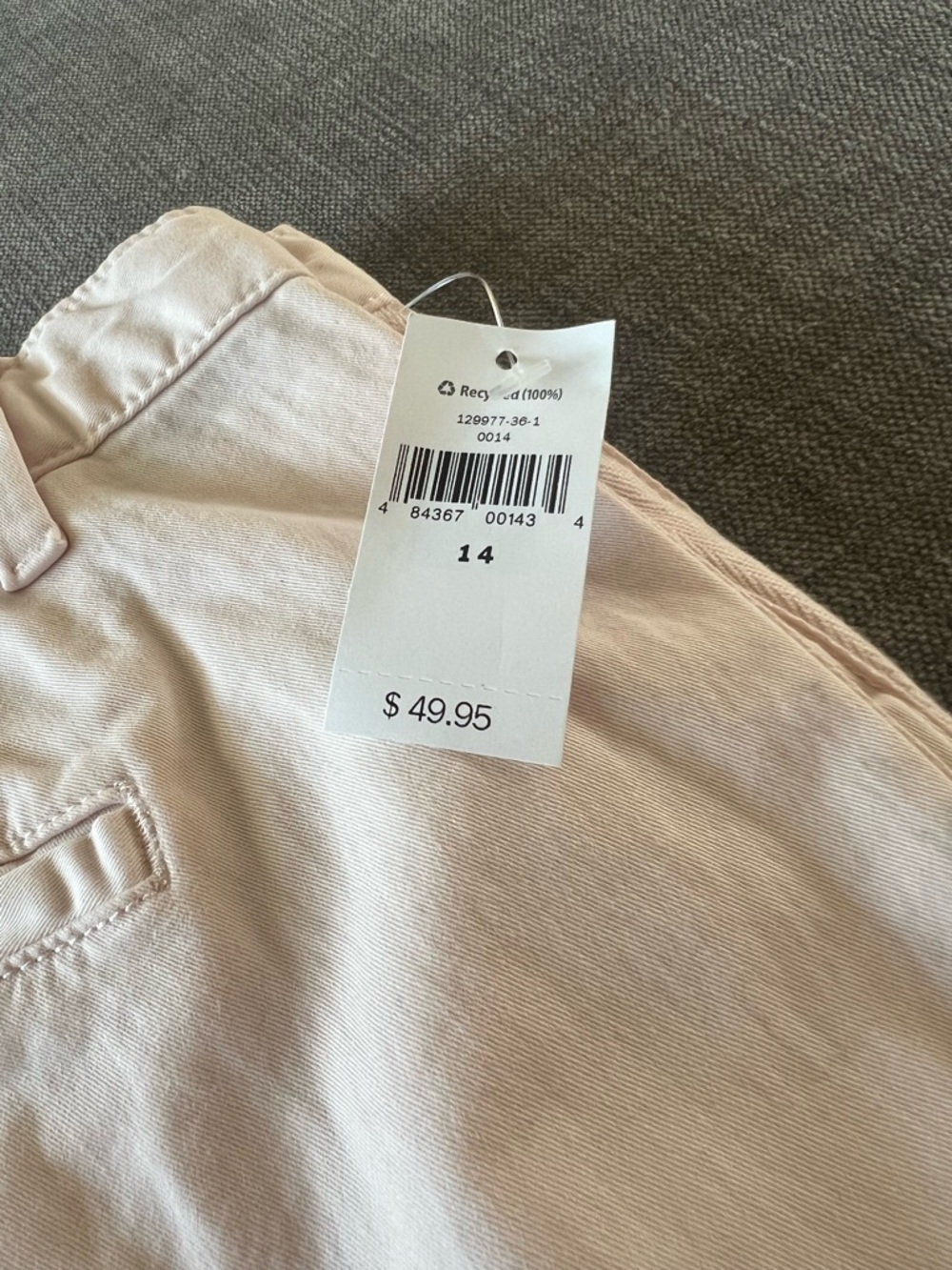 GAP Straight Leg Pants in Light Pink